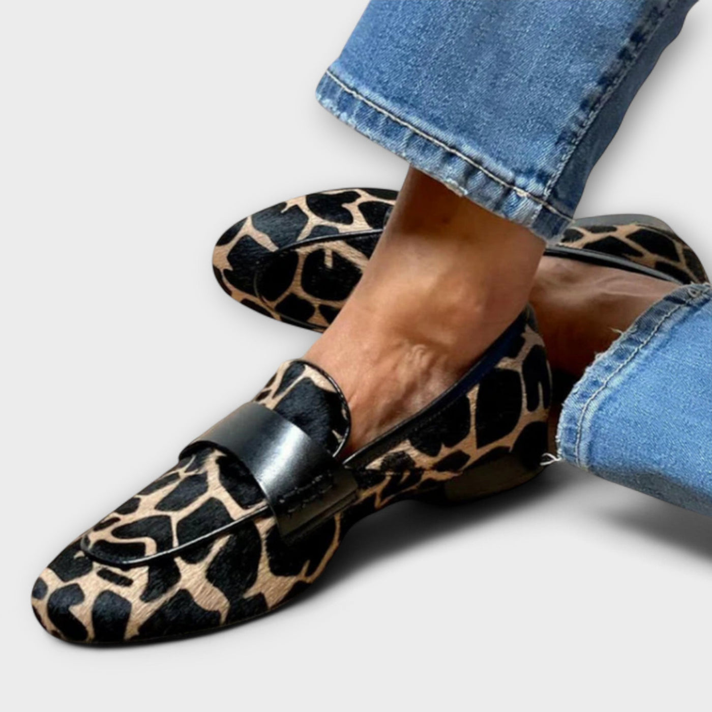 Loafer w panterkę