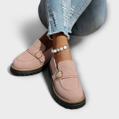 Stylowe casual loafersy z okrągłym noskiem