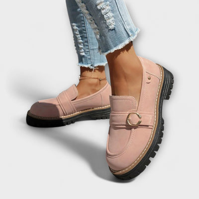 Stylowe casual loafersy z okrągłym noskiem