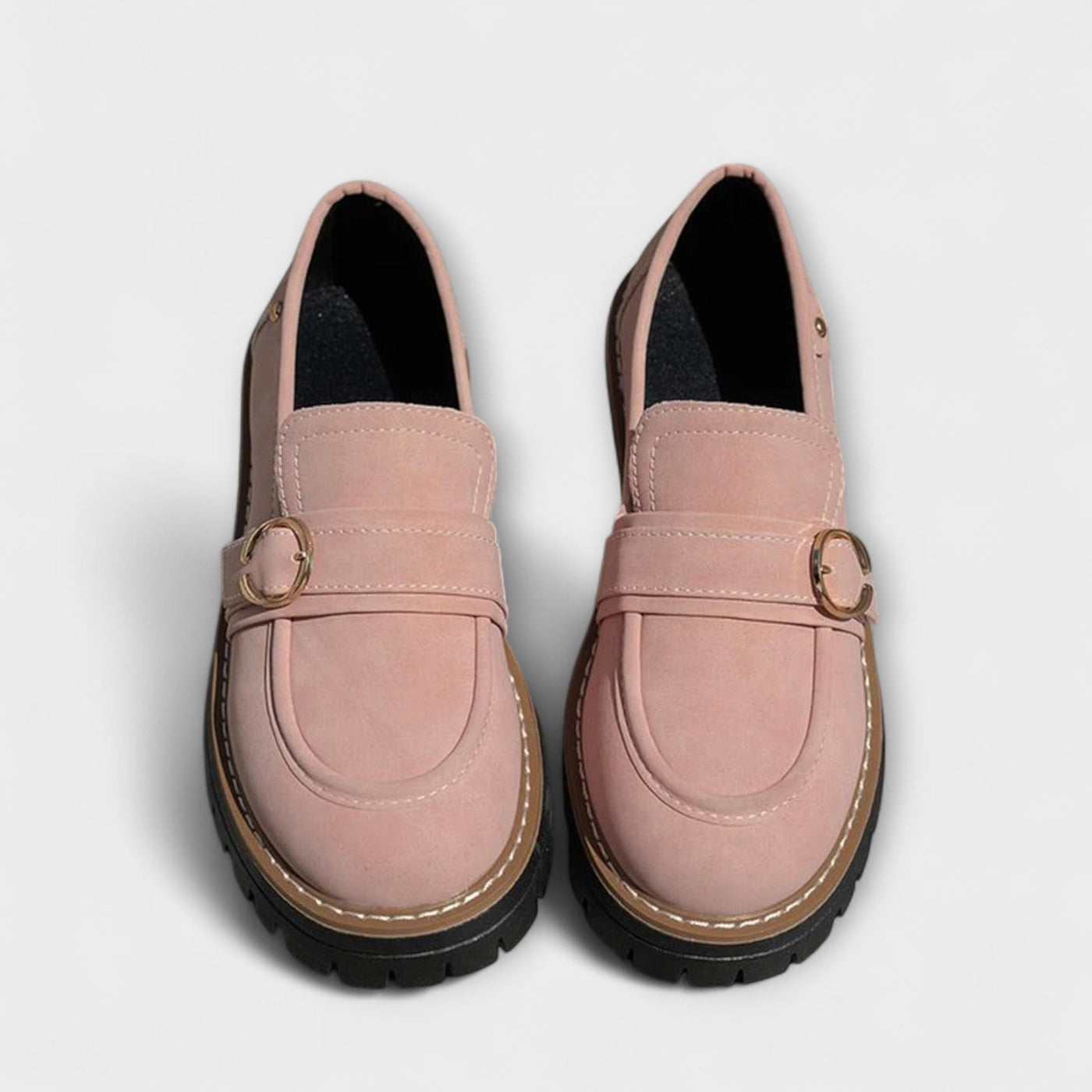 Stylowe casual loafersy z okrągłym noskiem