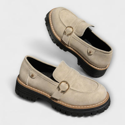 Stylowe casual loafersy z okrągłym noskiem